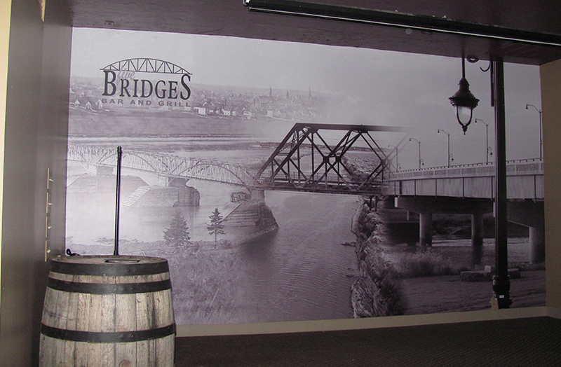 Five Bridges Wall Mural digital print